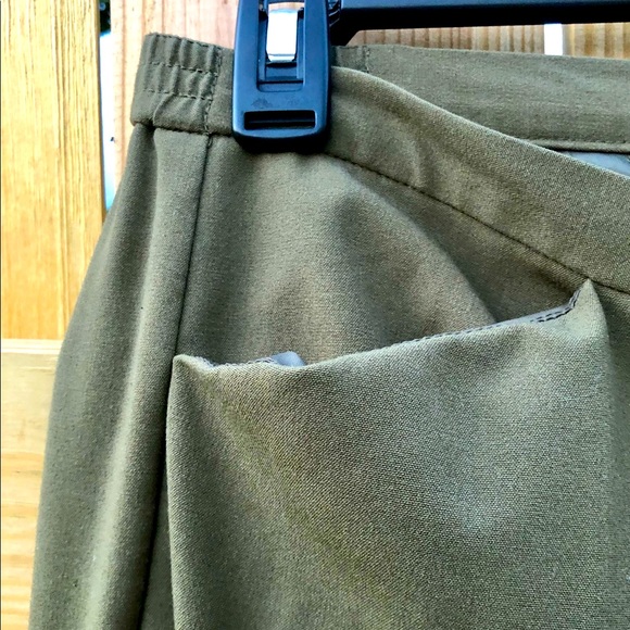 Ruby Road Pants Trousers Creased Army Green Sz. 6 - Picture 3 of 5